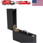 Chic Black Wooden Jewelry Box - Perfect For Engagements, Weddings, And Surprises. Fixed Price $29.99.