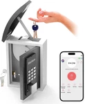 Key Wall Mount With Drop Slot, Smart Digital Lockbox, Otp/app Bluet. Fixed Price $167.73.