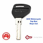 Givi High Security Motorcycle Top Box Keys Cut -free Post In Australia. Fixed Price $28.33.