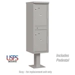 Salsbury Outdoor Parcel Locker With 2 Compartments In Gray Usps Access ? Type. Fixed Price $2843.38.