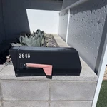 Mid Century Vintage Black - Postbox Rare Mod Antique. Fixed Price $55.00.
