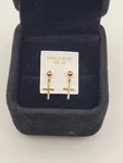 Cross Earrings 18K Gf Pierced New Box Dangle Post Simple & Elegant!. Fixed Price $20.95.