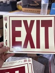 Hillman Glow The Dark Exit Sign Photoluminescent 8"X 10" #840200. Fixed Price $6.99.