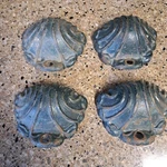 Vintage Antique Cast Iron Clam Shell Lamp Post Corner Bracket Architectural. Fixed Price $75.00.