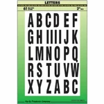 (10)-HY-KO Self-adhesive Poly. 2" Black Letter Set. Signs, Vehicles Etc. MM-7L. Fixed Price $42.99.