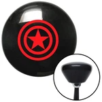 Red Star Inside Circles Black Retro Knob W/ M16X1.5 Insert Shifter Auto. Fixed Price $89.95.