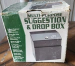 Pyramid Technologies Black Metal Suggestion/mail Box - Comes With One Key. Fixed Price $8.99.