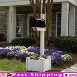 Majestic Mailbox Post W/ Planter Recycled Pvc Eco-friendly Maintenance-free. Fixed Price $192.10.