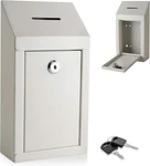 Metal Donation Box-suggestion With Slot And Lock-cash For Money-sec. Fixed Price $35.95.