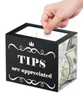 Uniclife Acrylic Jar For Bartenders, 6" X 4" 5", Plastic Tips Clear. Fixed Price $20.41.