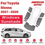 Toyota Sienna 2021 2022 2023 2024 2025 2026 Custom Fit Magnetic Tints Covers. Fixed Price $89.00.