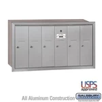 Salsbury Vertical Mailbox - 6 Doors Aluminum Recessed Mounted Usps Access. Fixed Price $865.10.