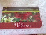 Christmas Magnetic Mailbox Cover, "poinsettia Welcome", Standard Size. Fixed Price $17.99.