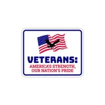 Classic Framed Plus Veterans Americas Strength Our Nation Pride Door/wall Sign. Fixed Price $12.99.