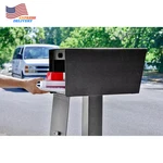 Manager Street Safe Black Post-mount Mailbox High Security Reinforced Rear. Fixed Price $196.50.