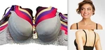 New Womens Ladies Lace Solid Color Demi Gentle Push Bra Full Cup (#99006). Fixed Price $23.99.