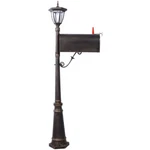Mailbox Post Light Combination Kit With Fluted Base Decorative. Fixed Price $198.79.