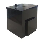 Box, Metal Donation Suggestion Charity Fundraising 8.4"X8.0"X9.5". Fixed Price $37.54.