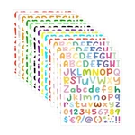 Zjwzsli 14 Sheets Colorful Alphabet & Numbers Stickers, 1134 Pieces, Vinyl, W.... Fixed Price $11.10.