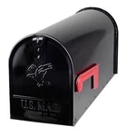 Gibraltar Mailboxes Elite Galvanized Steel Post Mounted Black 20.25"D.... Fixed Price $71.30.