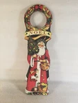 Holiday Door Knob Decor Heartstone Studio By Janet Stever 14 Tall 1996 Usa Vtg. Fixed Price $7.99.
