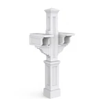 Mayne Rockport Double Traditional Plastic Mail Post In White. Fixed Price $247.00.