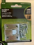 New Hillman Flush Mount Hangers 1.75" X 1.5" Package Of #121158 ( Sets ). Fixed Price $32.99.