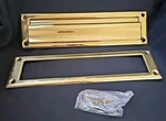 Ives Brass Letter Plate Mailbox Slot 420B5 Spring Tension Original BOX--B02. Fixed Price $24.99.