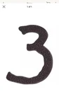 Atlas Homewares Jagged Hammered House Numbers, Aged Bronze Finish. Fixed Price $7.00.
