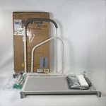 STEP2BED Deluxe Bedside With Adjustable Height Handrails & Non-slipopen Box. Fixed Price $145.00.