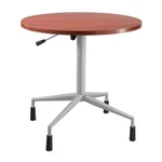 Safco Rsvp 29.5 Pneumatic Base And 30X30X1 Top In Silver Cherry. Fixed Price $269.97.