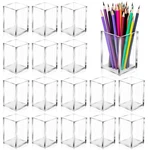 Acrylic Holder Pencil Cup Stationery Desktop Organizer 20 Pack Aforoeoa. Fixed Price $47.34.