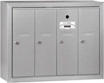 Salsbury : 4-DOOR Surface Mount Vertical Mailbox With Usps Access (gray). Fixed Price $649.00.
