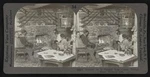 Interior Of Typical Log Cabin French River Ontario Canada Old Photo. Fixed Price $6.45.