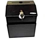 Safco Steel Suggestion/key Drop Box With Locking Top, Black Model SAF4232BL. Fixed Price $35.00.
