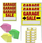 3030 Garage Sale Kit Includes: 3) Large Signs, 11 X 14 1,200 Y.... Fixed Price $32.10.