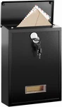 Locking Wall-mount Mailbox For Outside, With 4 Keys, Galvanized Steel Rustproof. Fixed Price $45.50.