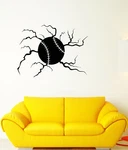 Vinyl Cracks On Wall Decal Baseball Game Sport Stickers (3506IG). Fixed Price $49.99.