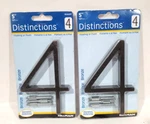 Lot Of 2 Distinctions By Hillman Floating Mount House Number Bronze 5" 844689. Fixed Price $18.99.