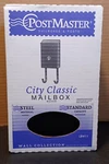 Postmaster City Classic Vertical Wall Mount Mailbox Galvanized Steel Black LBW11. Fixed Price $18.97.