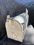 Steel Mailbox Farmhouse Rustic Galvanized Rural Jackes- Evans 7X9X19 Weathered. Fixed Price $100.00.