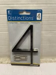 Hillman Distinctions Floating Or Flush Mount House Number Black 5" 843194. Fixed Price $7.50.