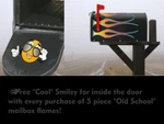 Mailbox Decals Stickers - Hot Rod Flames 5PC Set Color: White Fire. Fixed Price $27.95.