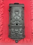 Antique Cast Iron 1889 Henry Hart Devil's Head Wall Mount Mailbox. Fixed Price $249.95.