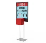 Poster Stand Social Distane Donation Charity Fundraising Box Collection Tithing. Fixed Price $397.88.