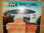 Hyc Draft King Slip-in Black Steel Flue Tile Chimney Cap DK819 New Open Box. Fixed Price $69.98.