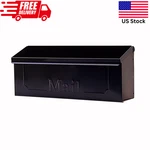 Architectural Townhouse Wall-mount Mailbox Galvanized Steel Black Small. Fixed Price $21.98.