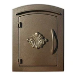 Manchester Non-locking "decorative Scroll Door" Column Mount Mailbox. Fixed Price $519.00.