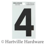 Hillman 840786 Adhesive House Number Black And Silver (3"). Fixed Price $6.95.