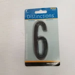 Hillman Distinctions #6 Bronze House Letter, 4" Size, Model 843260, New. Fixed Price $11.39.